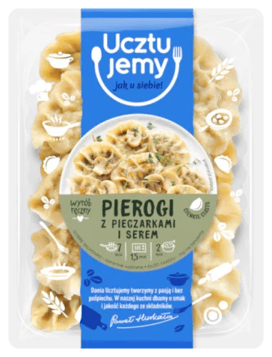 Piroggen mit Champignons und Mozzarella - Pierogi z pieczarkami i mozzarellą 400g - UcztuJemy - Polskashop24