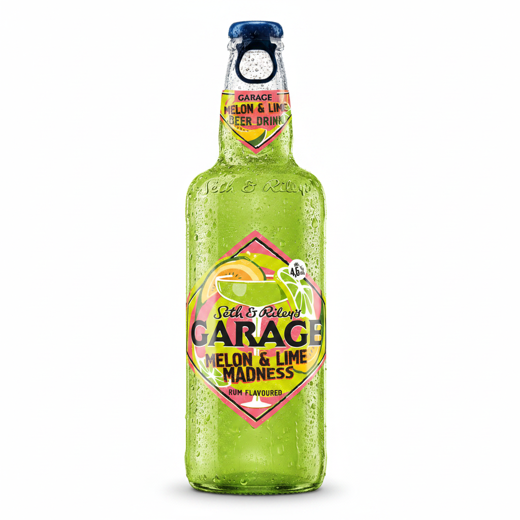 Garage Melon & Lime — Alkoholisches Melonen-Getränk 4,5% 400ml