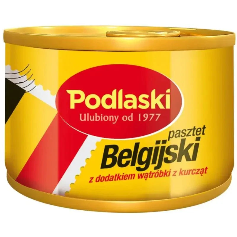 Polnische Leberpastete kaufen - Pasztet Belgijski mit Leber 160g - Drosed - Polskashop24.de - Online Supermarkt mit Lebensmittel aus Polen