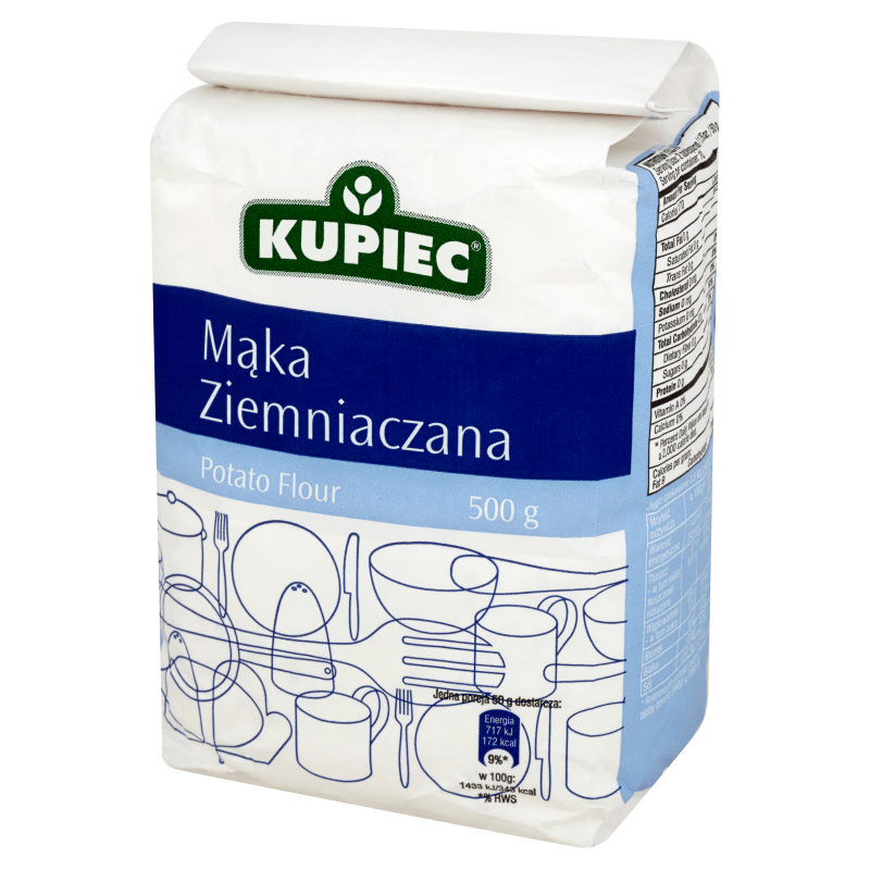 Polnisches Kartoffelmehl ''Maka ziemniaczana'' Kupiec 500g - Polskashop24.de - Online Supermarkt mit Lebensmittel aus Polen