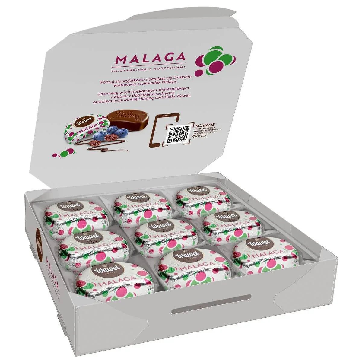 Pralinen Malaga Czekoladki Malaga 160g - Wawel - Polskashop24