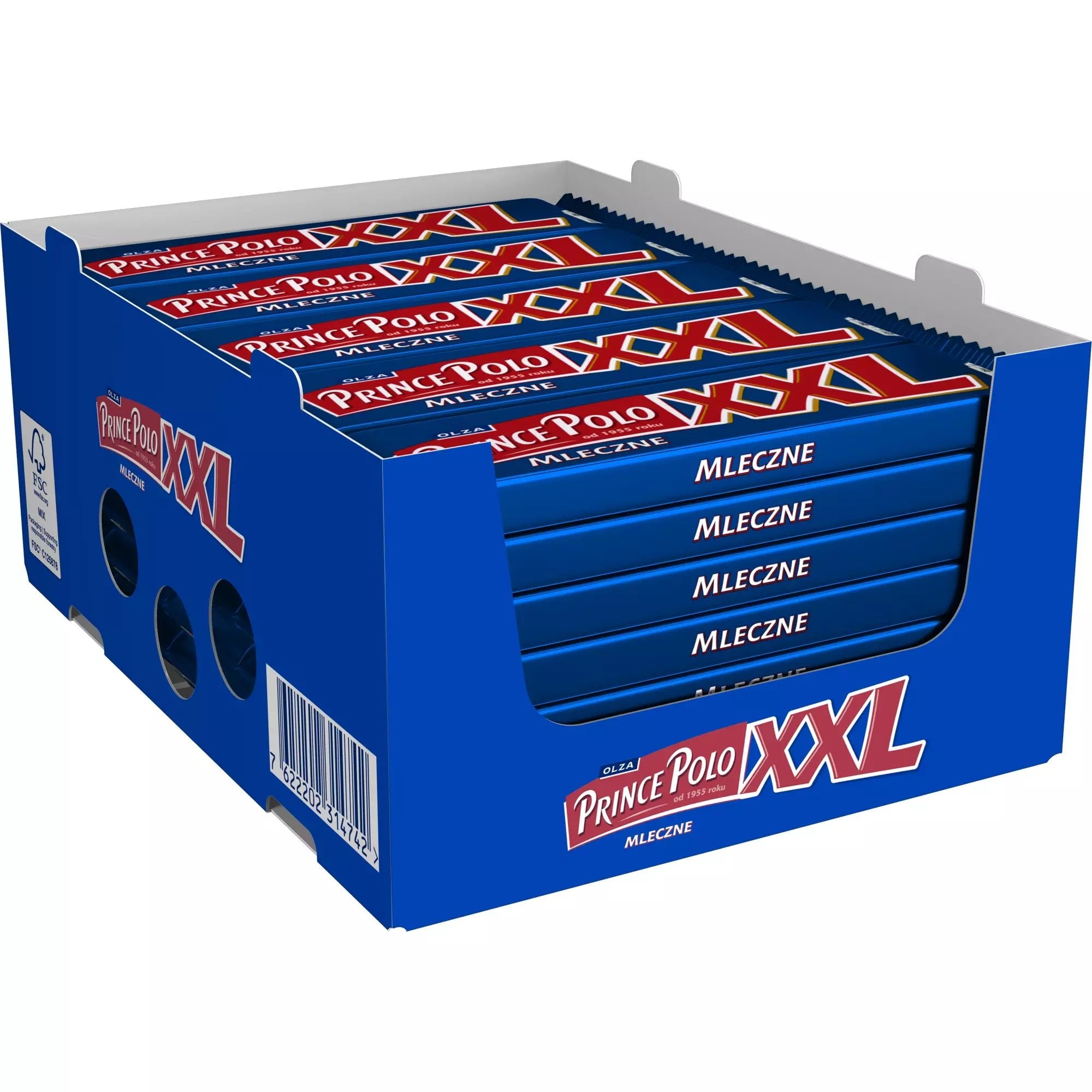 Prince Polo XXL Milchschokoladen - Geschmack - 45g x 35 Stück - Polskashop24.de - Online Supermarkt mit Lebensmittel aus Polen