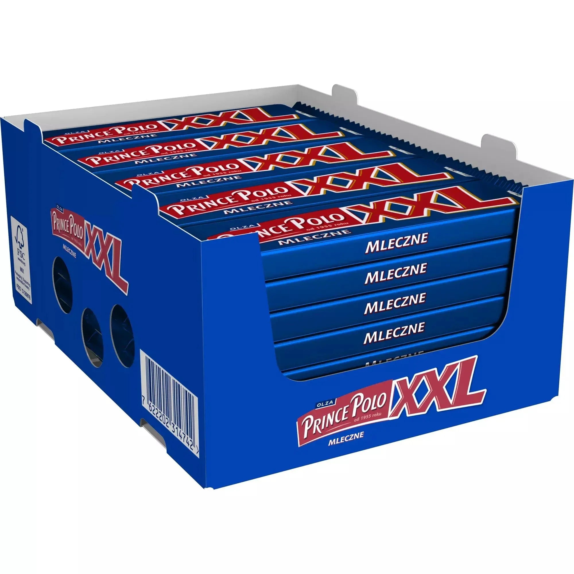 Prince Polo XXL Milchschokoladen - Geschmack - 45g x 35 Stück - Polskashop24.de - Online Supermarkt mit Lebensmittel aus Polen