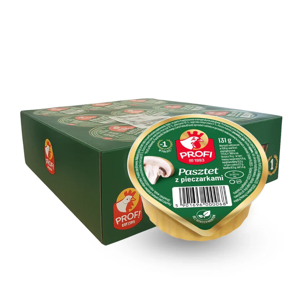 Profi Champignonpastete Konserve 131g - 24er Karton (3,14 kg) - Polskashop24