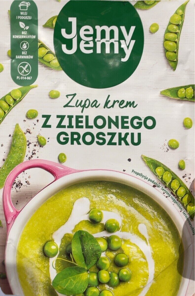 Packung Profi Krem z zielonego groszku 375 g, fertige Erbsencremesuppe
