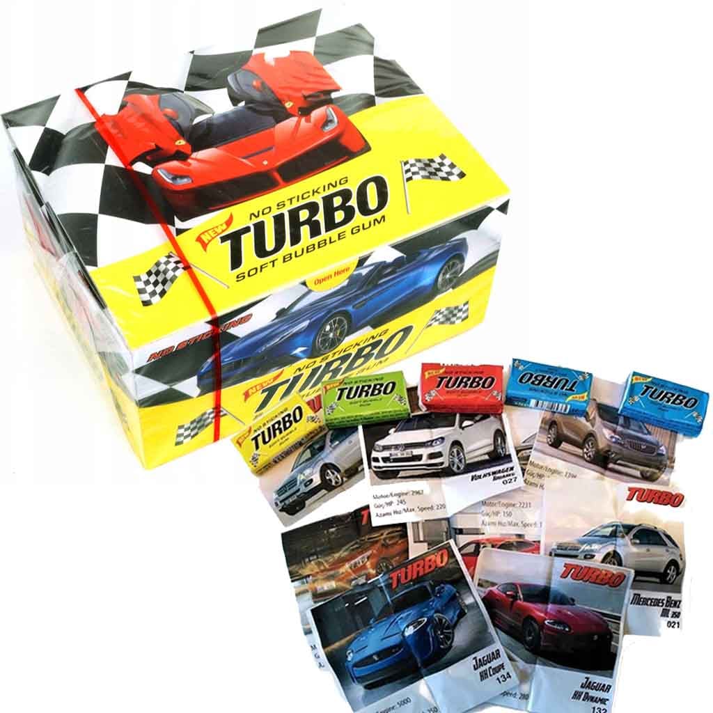 ProGum Turbo Kaugummi mit Autobildern 100er 450g - Polskashop24