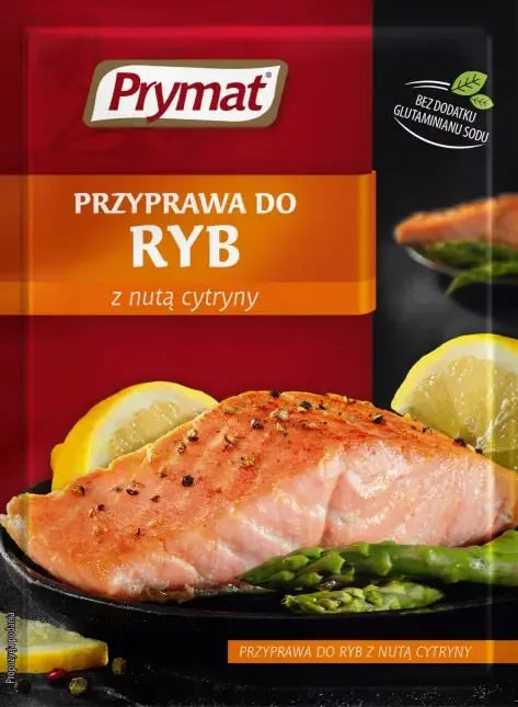 Prymat Przyprawa do Ryb z Nutą Cytrynową Fischgewürz mit Zitrone 16g Packung polnische Gewürze mediterran