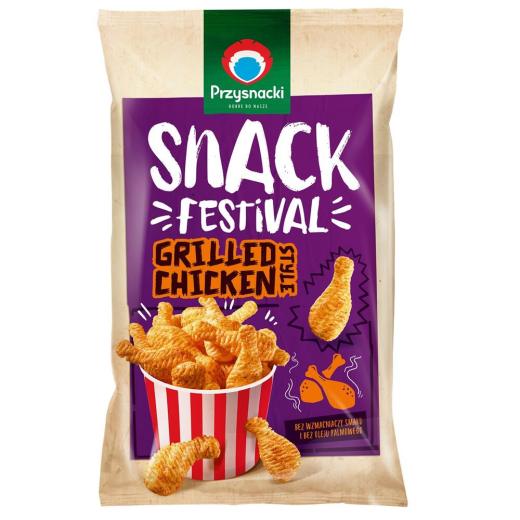 Przysnacki Snack Festival Grilled Chicken 100 g – Polnische Mais-Snacks - Polskashop24