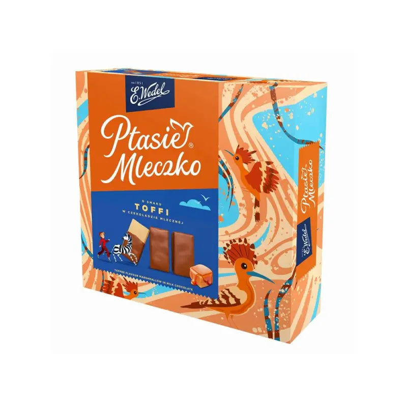 Ptasie Mleczko Toffee in Milchschokolade 340g - Wedel