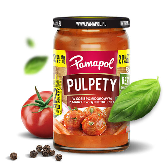 Pamapol Pulpety w Sosie Pomidorowym – Polnische Hackbällchen 500g