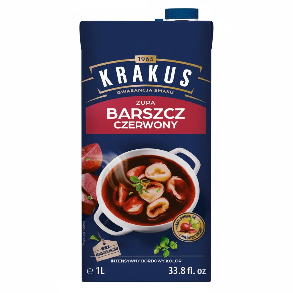 Rote-Beete-Suppe Barszcz Czerwony 1 L - Krakus - Polskashop24