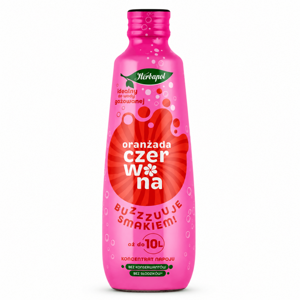 Rotes Oranada-Konzentrat Koncentrat Oranzada 405ml - Herbapol - Polskashop24