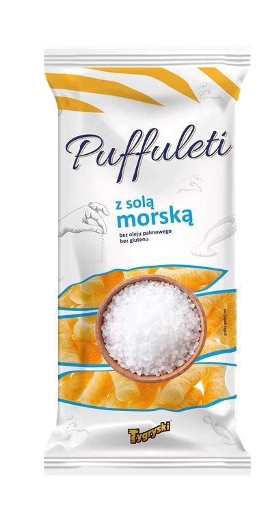 Tygryski Chrupki Puffuleti Meersalz 85g - Mais-Snack