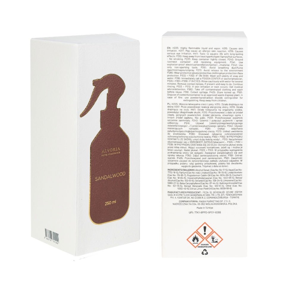 Sandalwood Raumspray 250ml - Alvoria - Polskashop24