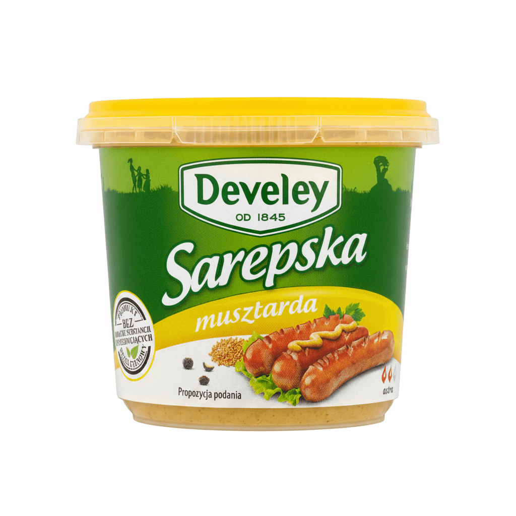 Sareptasenf Musztarda Sarepska 210g - Develey - Polskashop24