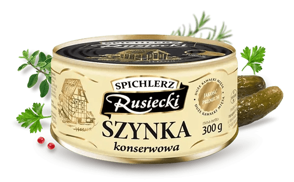 Schinken Konserve Szynka Konserwowa 300g - Rusiecki - Polskashop24
