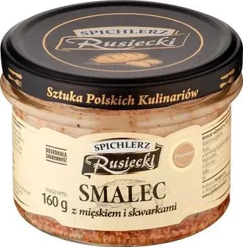 Schmalz mit Speck & Zwiebel Smalec ze Skwarkami 190g - Spichlerz Rusiecki - Polskashop24
