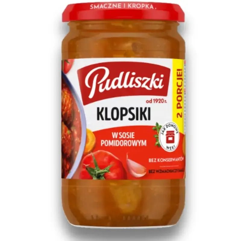 Schweinefleischbällchen in Tomatensoße - Klopsiki w sosie pomidorowym 590g - Pudliszki - Polskashop24