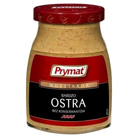 Sehr scharfer Senf - Musztarda bardzo ostra 180g - Pymat - Polskashop24