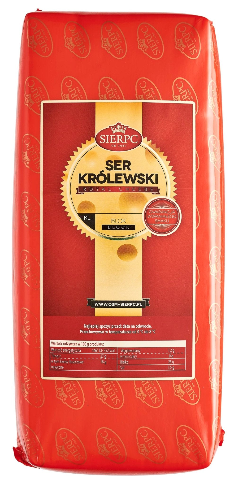 Ser Krolewski - Königskäse ca. 3,5kg Sierpc - Polskashop24.de - Online Supermarkt mit Lebensmittel aus Polen