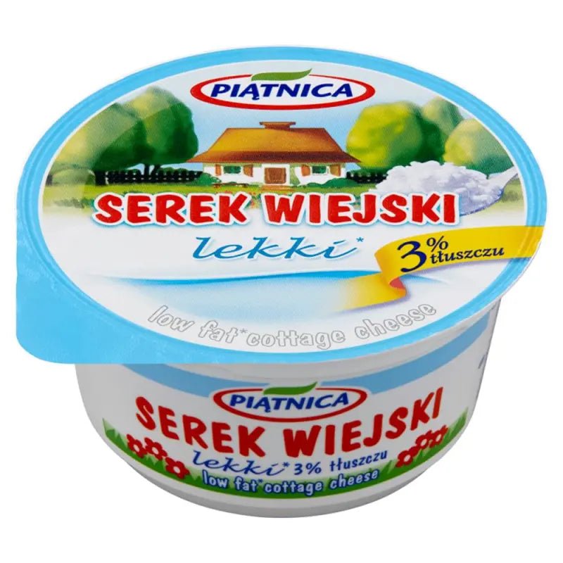 Serek Wiejski Lekki 150g - Piatnica Hüttenkäse leicht kaufen - Polskashop24.de - Online Supermarkt mit Lebensmittel aus Polen