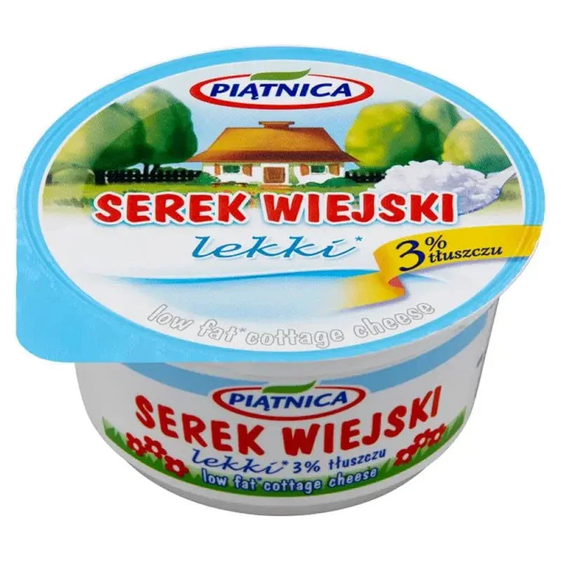 Serek Wiejski Lekki 150g - Piatnica Hüttenkäse leicht kaufen - Polskashop24.de - Online Supermarkt mit Lebensmittel aus Polen