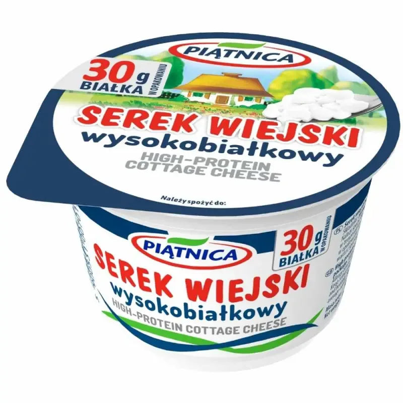 Piatnica Serek Wiejski Wysokobiałkowy Hüttenkäse High Protein 200g Becher polnische Milchprodukte