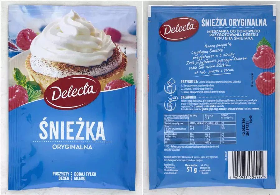 Sniezka oryginalna Delecta Sahne Schneeflocken 51g - Polskashop24