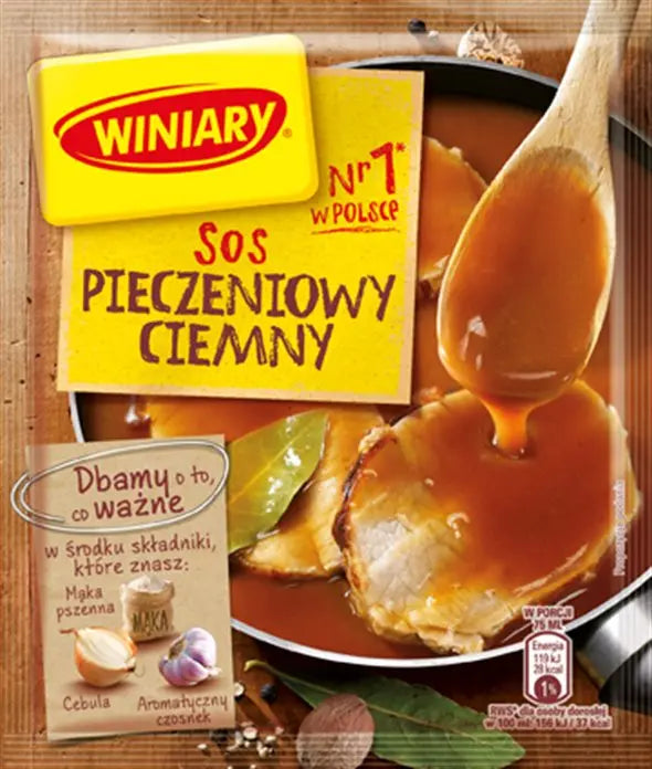 Winiary Sos Pieczeniowy Ciemny dunkle Bratensoße 30g - Polnische Instant-Bratensoße Bestseller von Nestlé