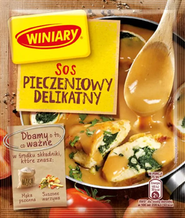 Winiary Sos Pieczeniowy Delikatny Bratensoße 35g - Polnische milde Instant-Bratensoße mit Sahne von Nestlé