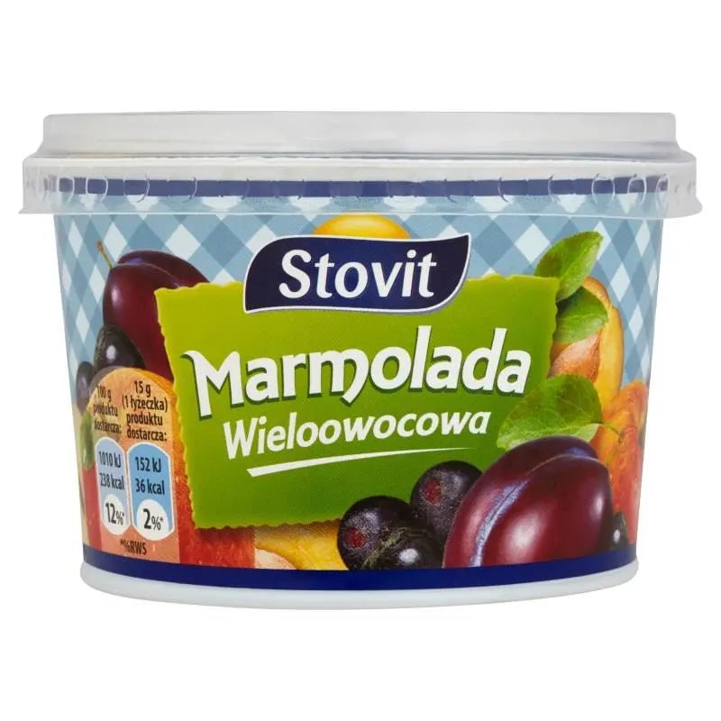 Stovit Mehrfrucht Fruchtaufstrich zum Backen 240g kaufen - Marmolada Wieloowocowa - Polskashop24.de - Online Supermarkt mit Lebensmittel aus Polen