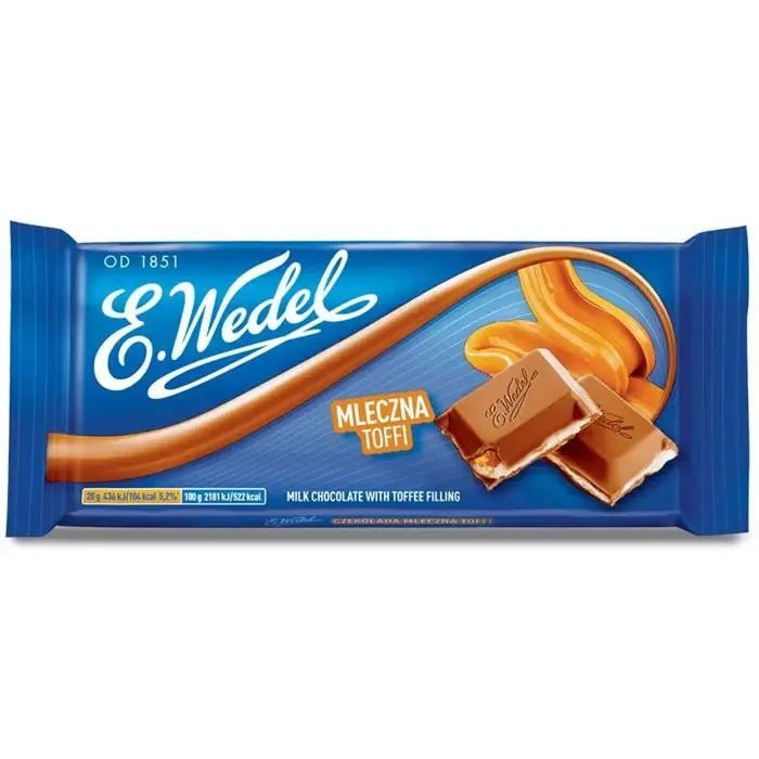Toffee Milchschokolade mit Karamellfüllung 100 g - E. WEDEL - Polskashop24