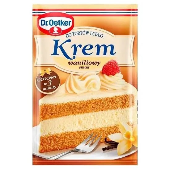 Tortencreme Vanille - Krem do tortów waniliowy 120g - Dr. Oetker - Polskashop24