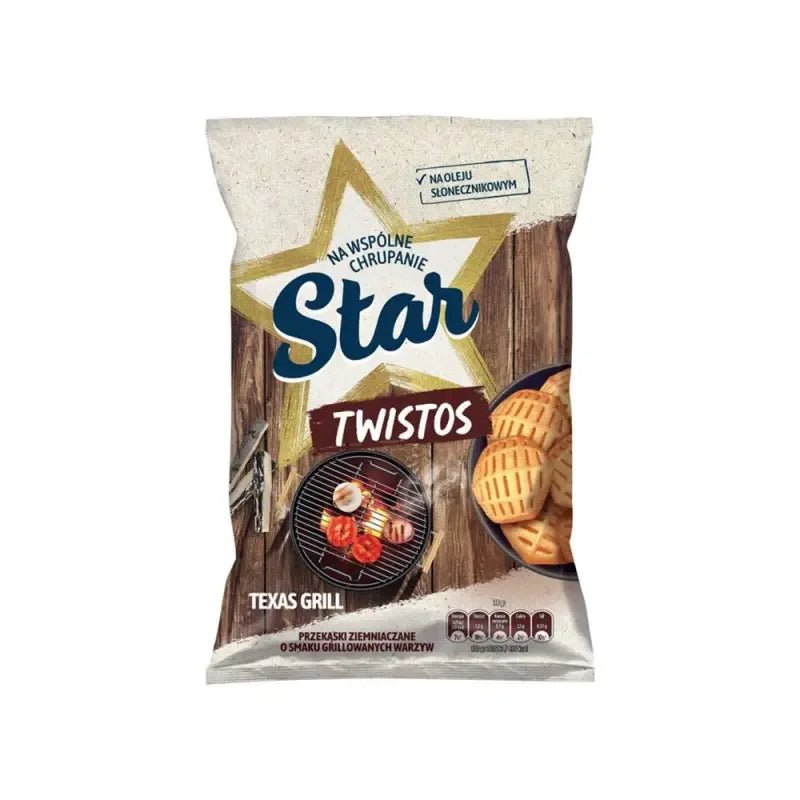 Twistos Texas Grill Chipsy 70g - Star - Polskashop24