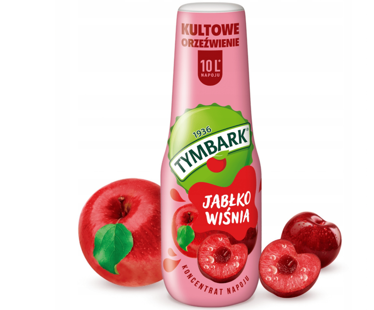 Tymbark Apfel - Kirsch Sirup / Syrop Jabłko Wiśnia 500ml - Polskashop24