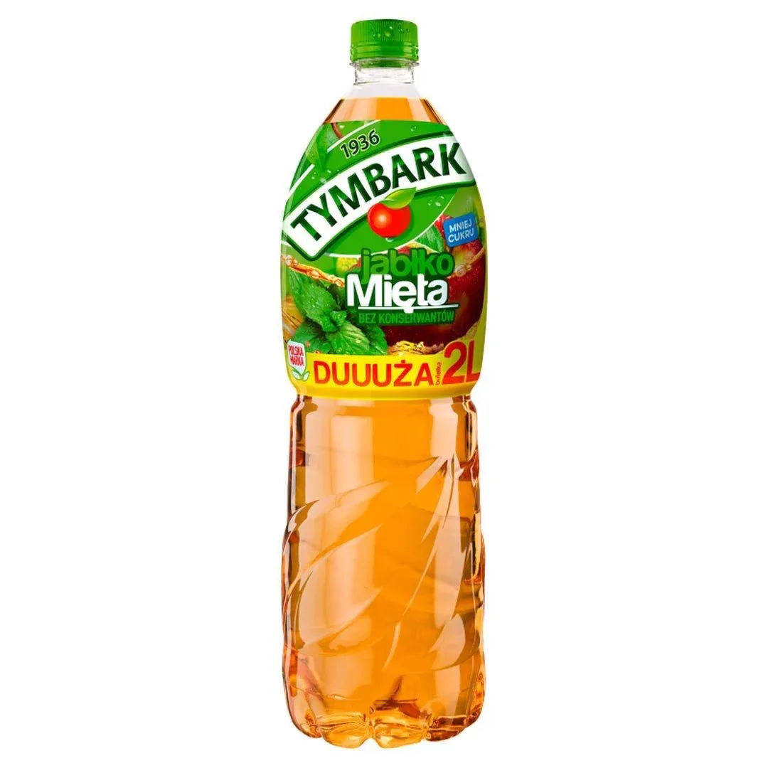 Tymbark Apfel - Minze Saft 2L - Napój Jabłko Mięta (zzgl. 0,25€ Pfand) - Polskashop24.de - Online Supermarkt mit Lebensmittel aus Polen