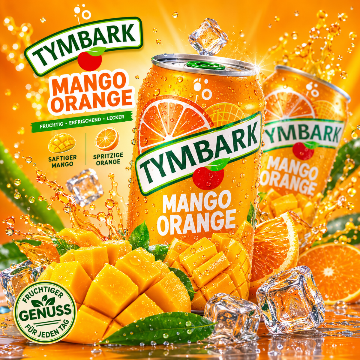 Tymbark Mango Orange GAZZZ 12x330ml - Polskashop24