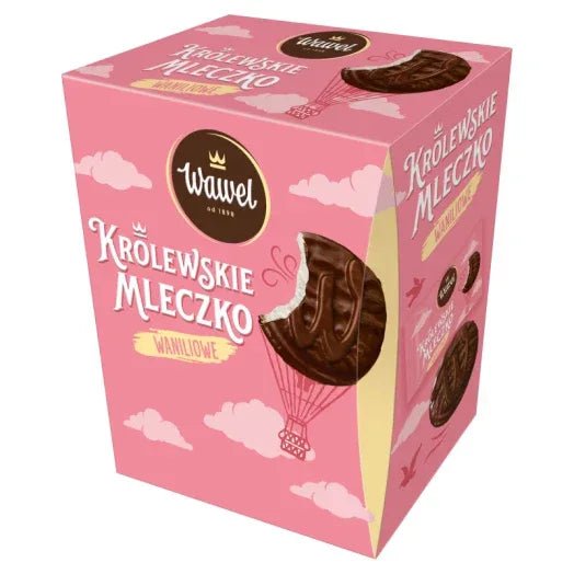 Vanille - Schaumzucker in Schokolade - Królewskie mleczko Pianki waniliowe w czekoladzie 300g - Wawel - Polskashop24