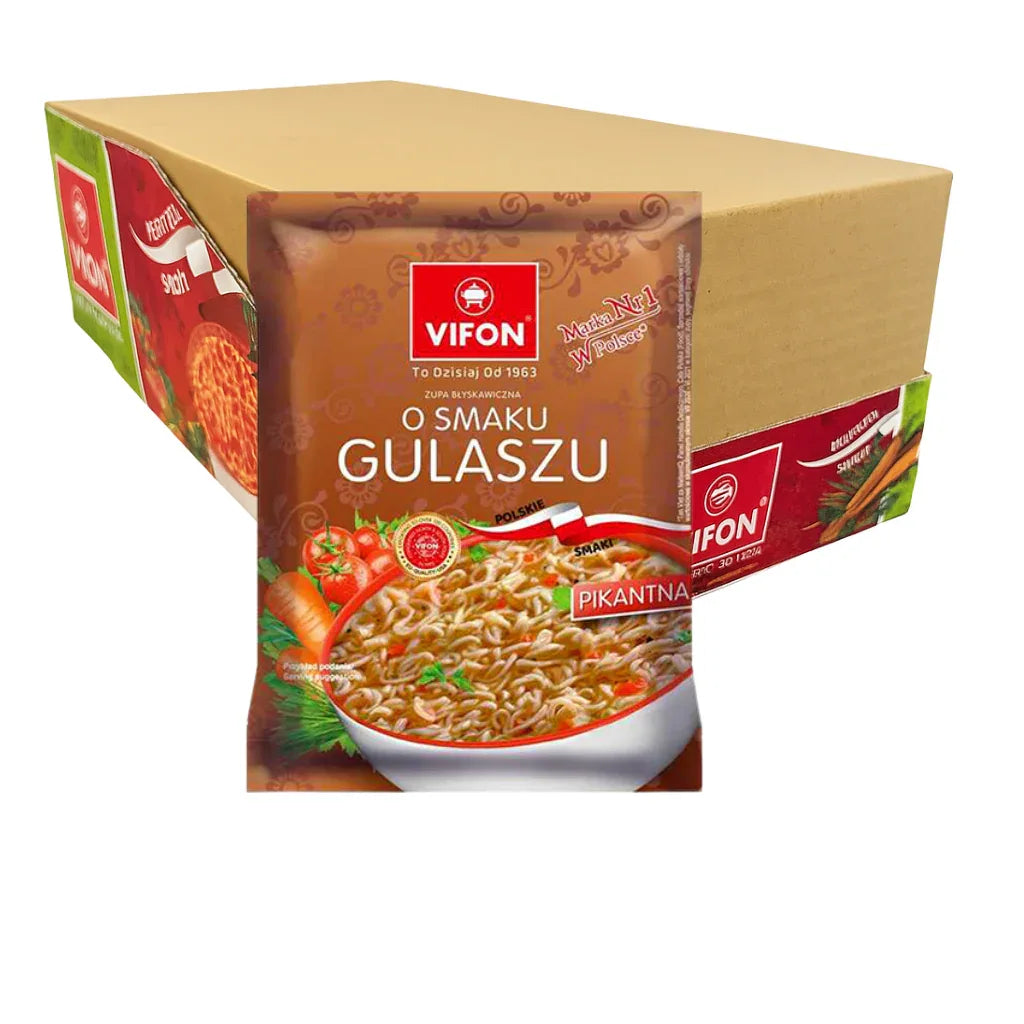 Vifon Gulaszowa Nudelsuppe Karton 1.560g (24x65g) - Vifon - Polskashop24