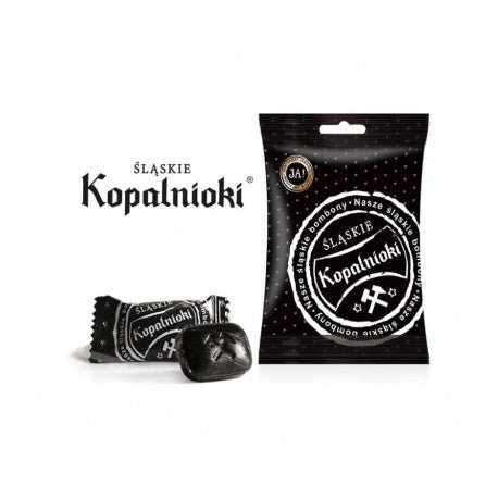 Visa Śląskie Kopalnioki Kräuterbonbons 80 g – Polnische Kräuter-Hartkaramellen - Polskashop24