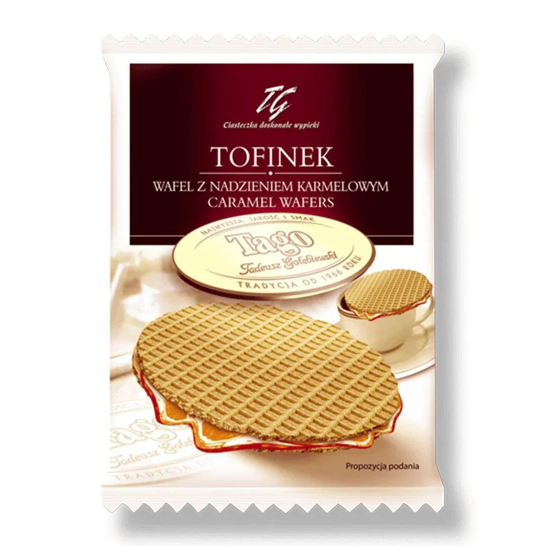 Waffel mit Karamell - Wafel z karmelem Tofinek 40g - Tago - Polskashop24