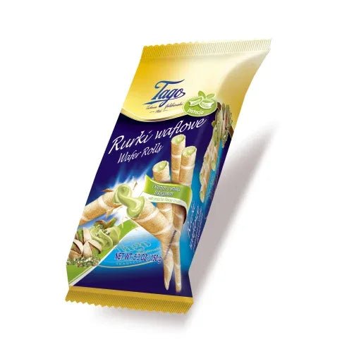 Waffelröhrchen Pistazie Rurki Pistacjowe 150g - Tago - Polskashop24