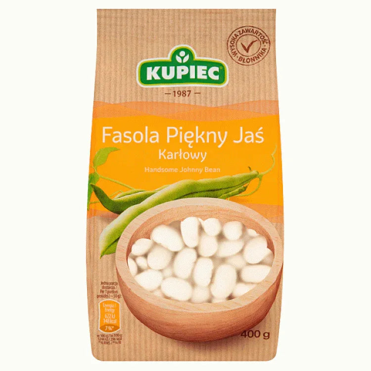 Weiße Bohnen - Fasola Piękny Jaś Karlowy 400g - Kupiec - Polskashop24