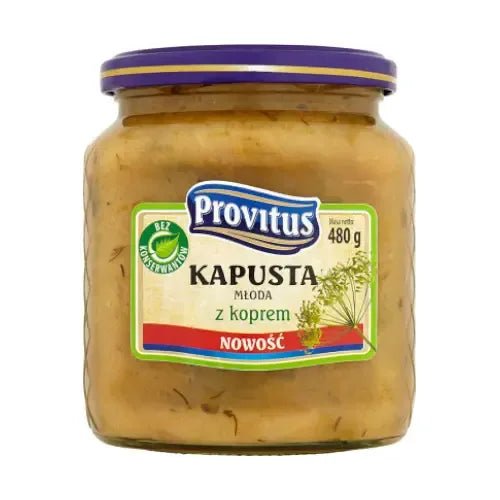 Weißkohl jung mit Dill Kapusta Młoda z Koprem 480g - Provitus - Polskashop24