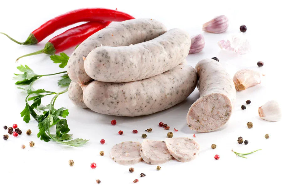 Biała Parzona Wielkopolska von Mielczarek – polnische gebrühte Weißwurst