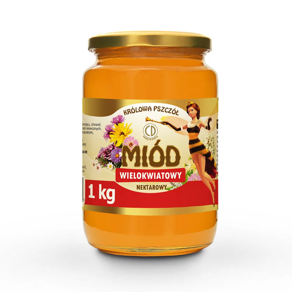 CD Miody Blütenhonig Miód Wielokwiatowy 1 kg – Polnischer Honig im Glas