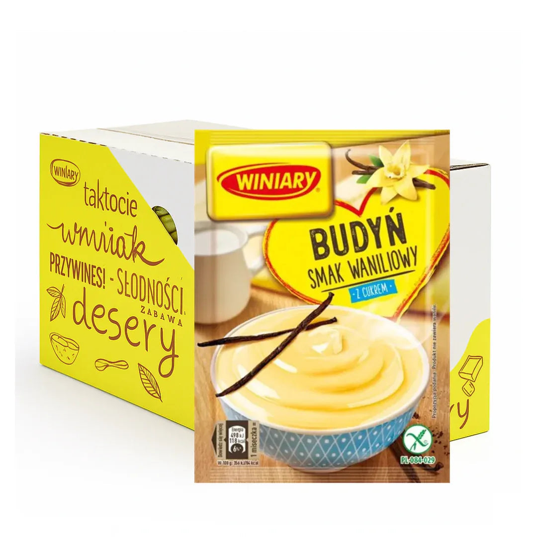 Winiary Budyń waniliowy z cukrem 60g x 30 Stück - Vanillepudding mit Zucker kaufen - Polskashop24