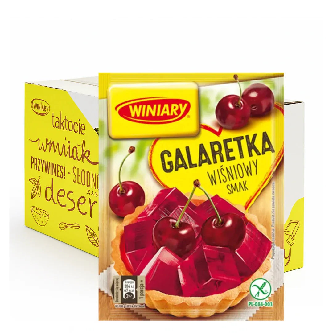 Winiary Galaretka Wiśniowy 22x71g - Kirsch - Götterspeise kaufen - Polskashop24