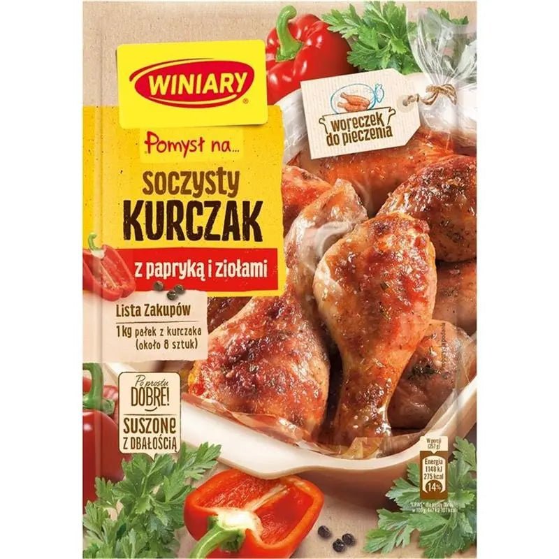 Winiary Kurczak z Papryka i Ziolami - Fix Hühnchen mit Paprika 28g kaufen - Polskashop24.de - Online Supermarkt mit Lebensmittel aus Polen