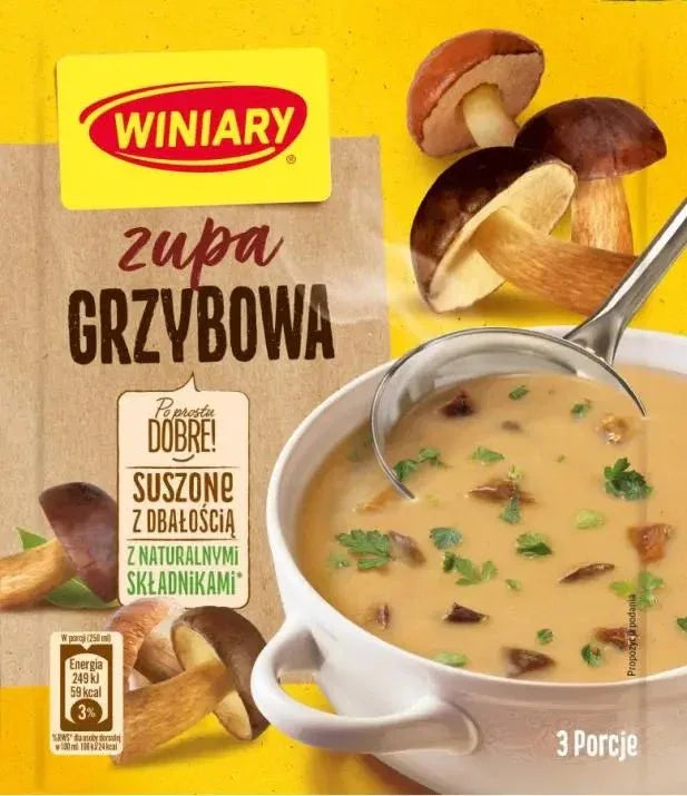 Winiary Zupa Grzybowa - Pilzsuppe 48g kaufen - Polskashop24.de - Online Supermarkt mit Lebensmittel aus Polen